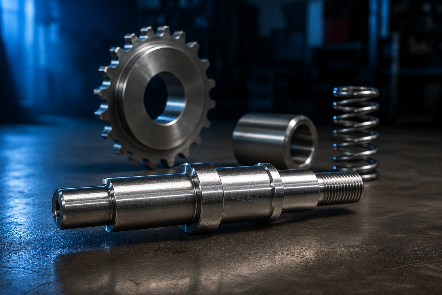 Custom machined steel components