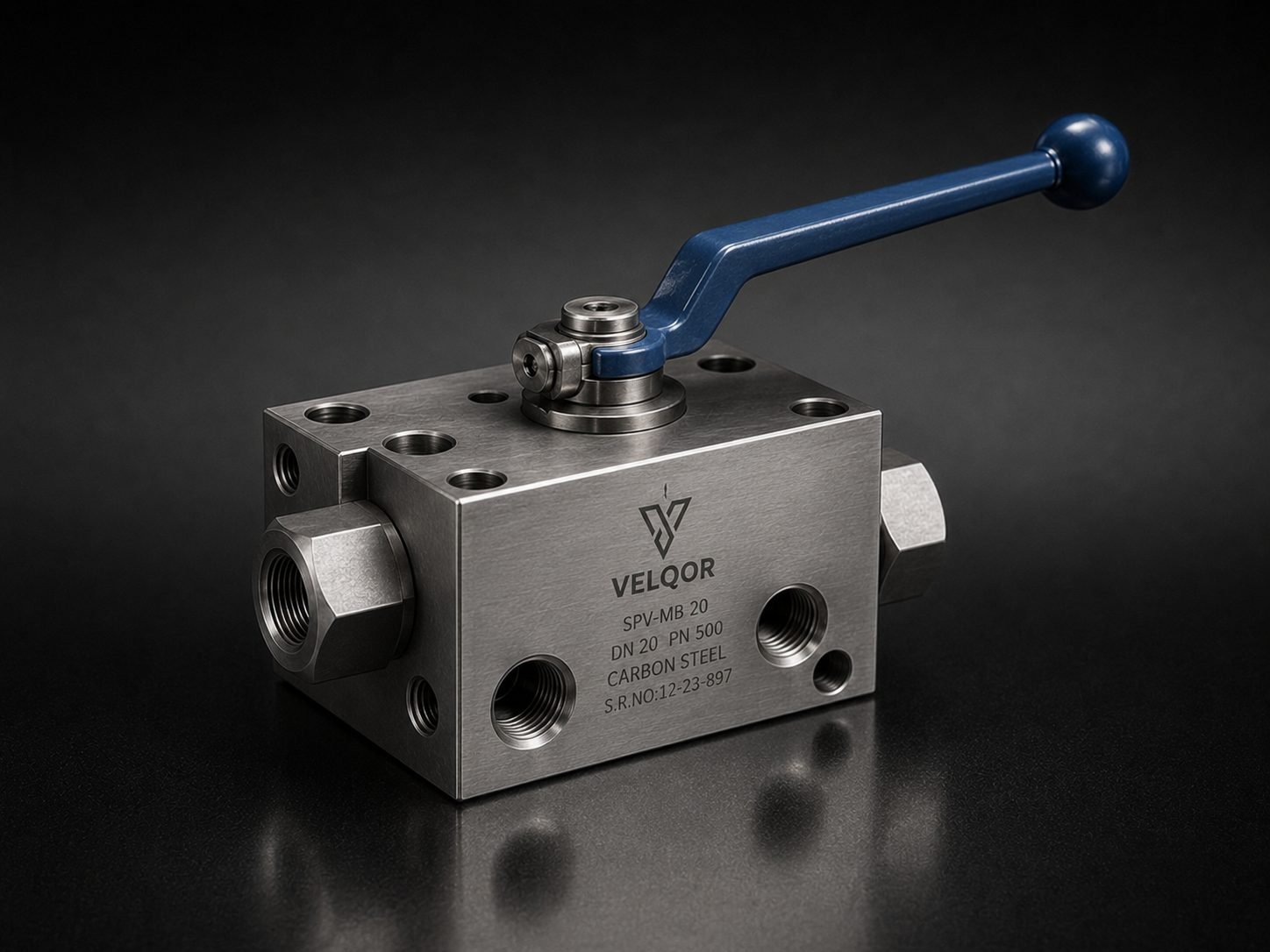 Custom and special purpose valve, machined from solid bar stock