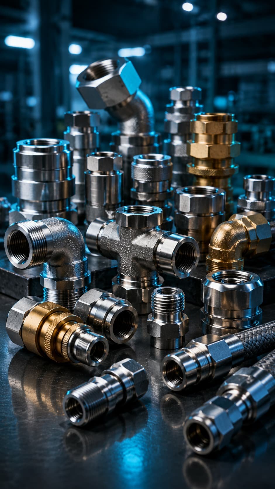 Industrial hydraulic fittings